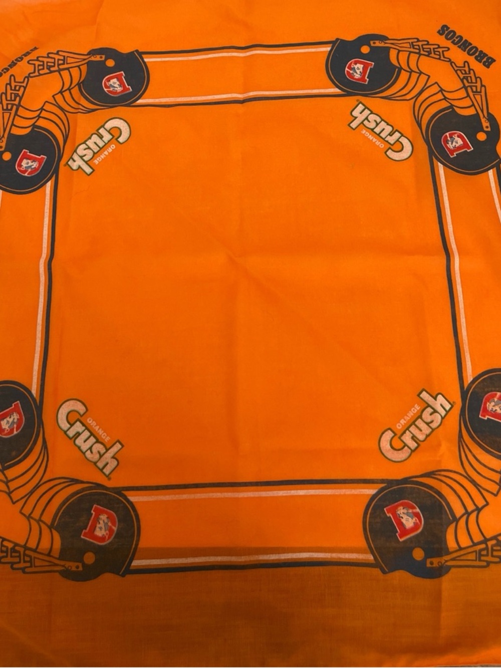 Vintage Crush Broncos Handkerchief Bandana